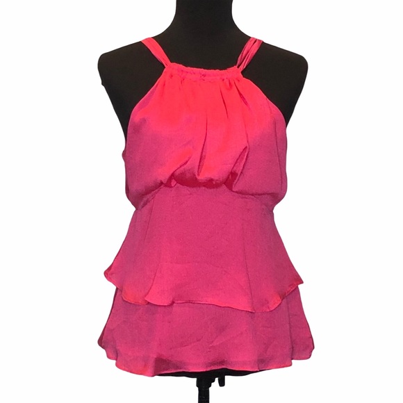 I.C.U. USA Tops - Dressy Sleeveless Bright Pink Tank 117